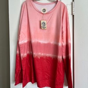 Lightweight Ombré  long sleeve Sweatshirt 3XL, Tees2urdoor